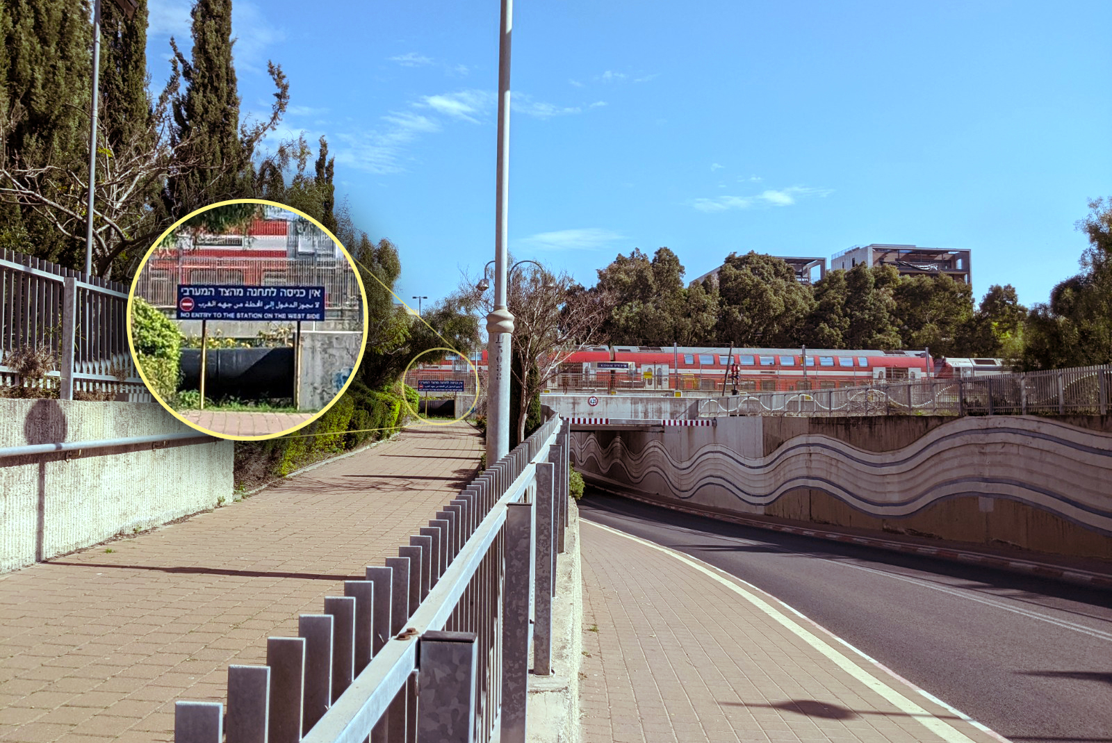 כניסה לתחנת הרכבת? לא לתושבי השכונה המערבית של קריית חיים