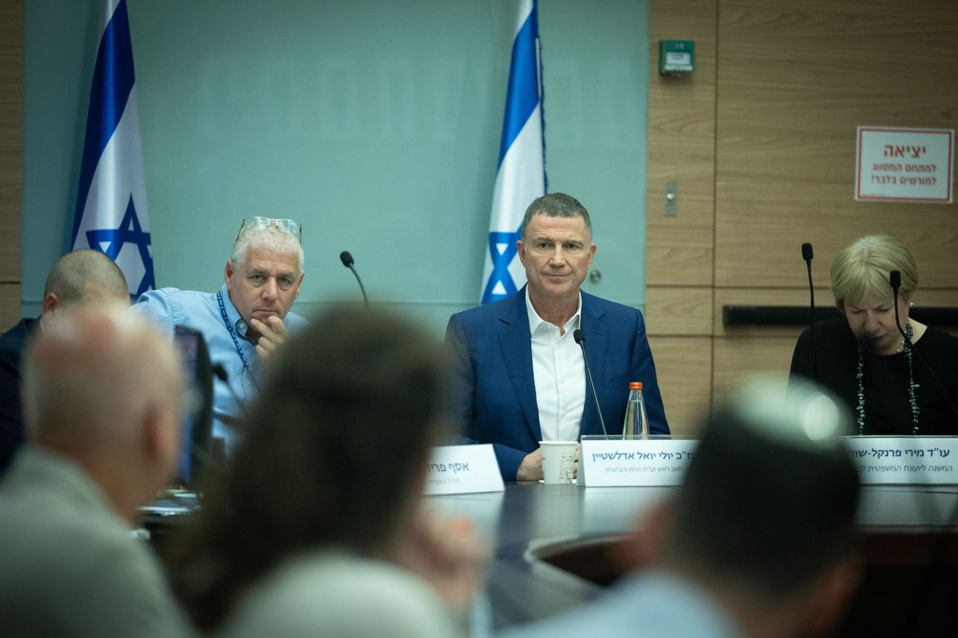 יולי אדלשטיין בוועדת החוץ והביטחון (צילום: יונתן זינדל פלאש 90)