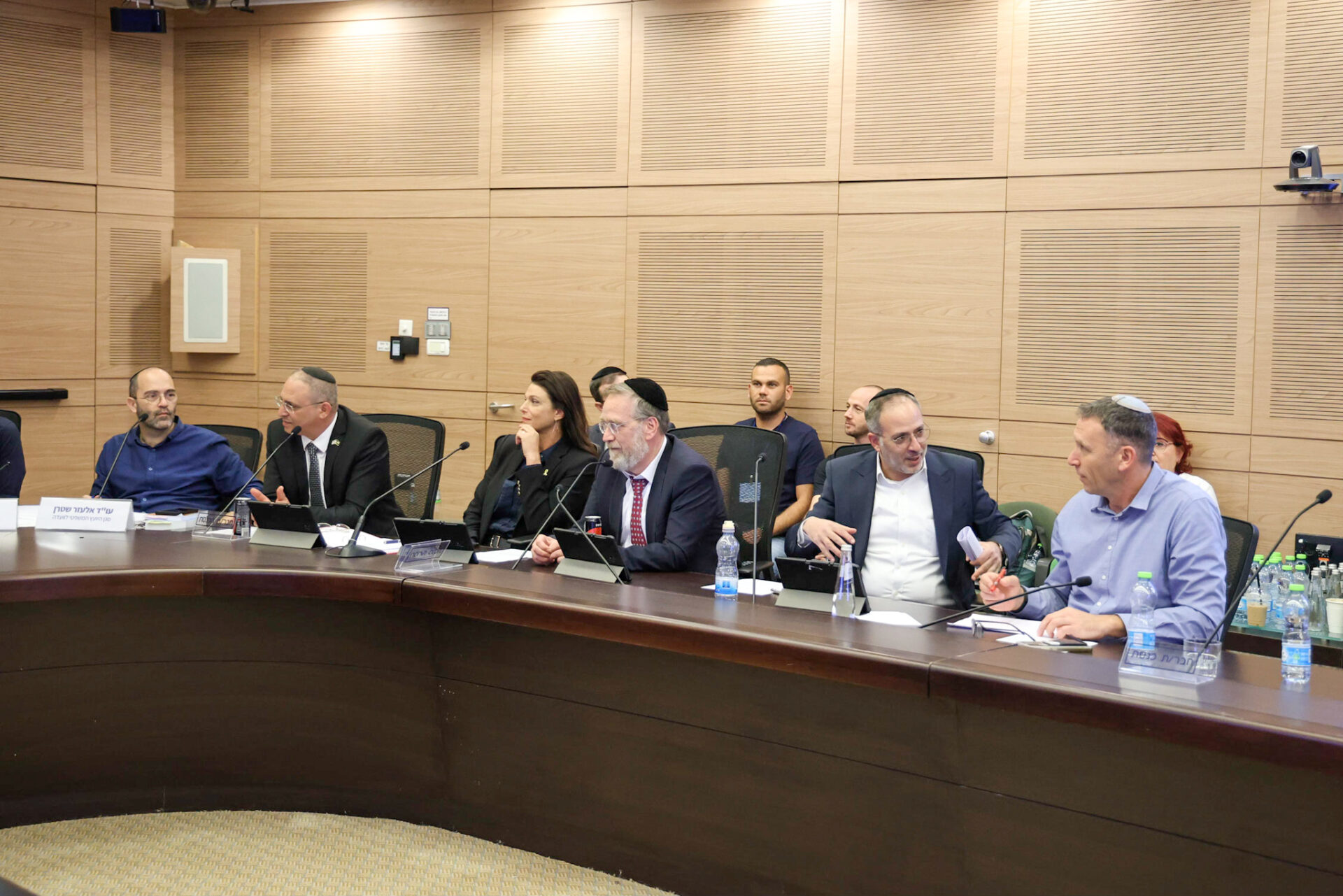 האווירה הנינוחה בוועדת החוקה, אתמול (צילום: דני שם טוב, דוברות הכנסת)