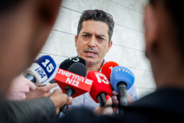 שר התפוצות, עמיחי שיקלי. לוד, אפריל 2025 (צילום: יהונתן שאול)