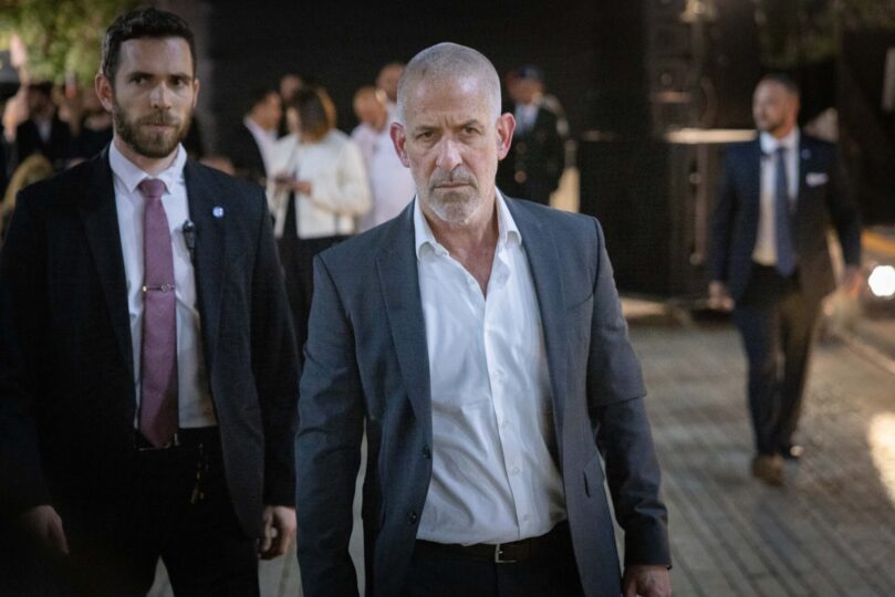 ראש השב"כ רונן בר באפריל 2025, כחודשיים לפני פרישתו הכפויה (צילום: חיים גולדברג, פלאש 90)