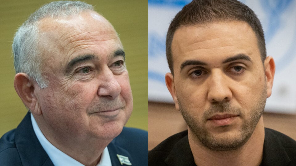 חברי הכנסת רון כץ (מימין) ואלי דלל (צילומים: יונתן זינדל וחיים גולדברג)