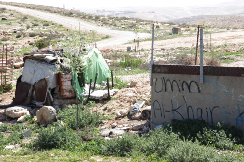 אום אל-ח'יר, דרום הר חברון, מרץ 2025 (צילום: תמי מעץבעיר)