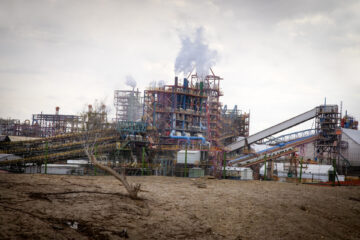 מבט על מפעלי ים המלח, מרץ 2023 (צילום: משה שי, פלאש 90)