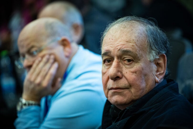 ראש עיריית חיפה, יונה יהב. הכנסת, נובמבר 2024 (צילום: יונתן זינדל, פלאש 90)