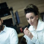 השרה להגנת הסביבה עידית סילמן בכנסת, יוני 2025. משמאל: מנכ"ל המשרד, רמי רוזן (צילום: יונתן זינדל, פלאש 90)