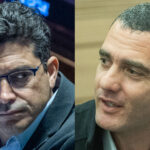 השר עמיחי שיקלי (משמאל) והיועץ מתן פלג, מנכ"ל "אם תרצו" לשעבר (צילומים: יונתן זינדל, פלאש 90)