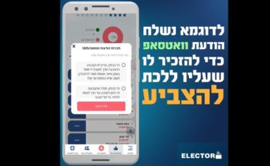 צילום מסך מסרטון הדרכה של אפליקציית הבחירות "אלקטור"