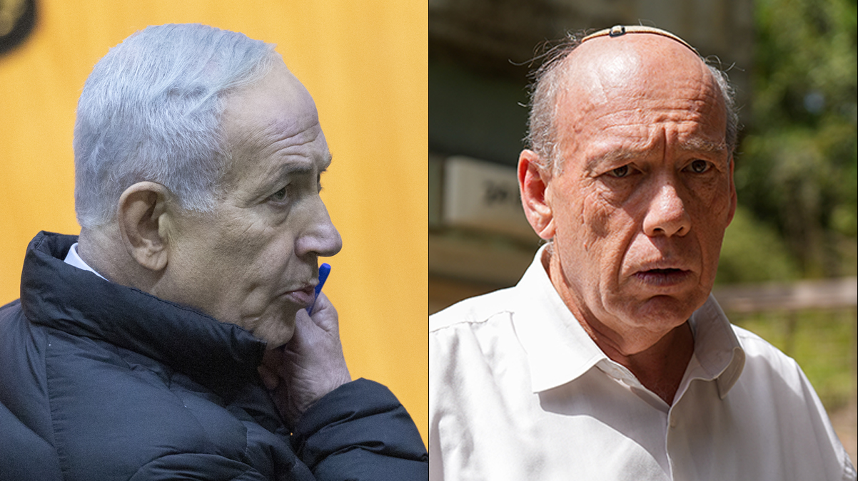 מבקר המדינה מתניהו אנגלמן (מימין) וראש הממשלה הנאשם בנימין נתניהו (צילומים: פלאש90)